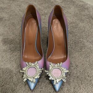 Amina Muaddi Begum, purple and blue shift, size 36